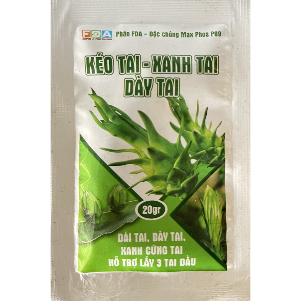 Phân Bón Chuyên Thanh Long - Kéo Tai - Xanh Tai - Dày Tai - Hỗ Trợ Lấy 3 Tai Đầu - Gói 20g