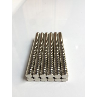 Nam châm trắng đất hiếm 10x3mm lực từ cực mạnh