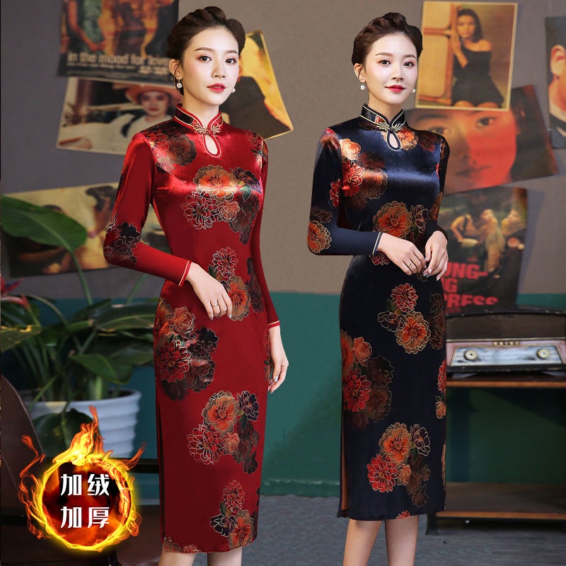 Đầm sườn xám cách tân phong cách Trung Hoa cho nữ