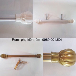 Bộ 2 trụ đỡ thanh rèm , đã rèm vít nở