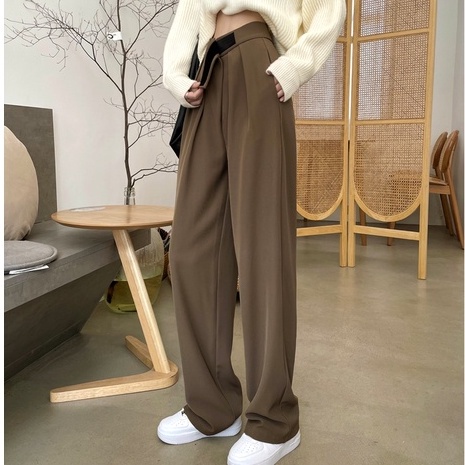 Quần Ống Rộng Lưng Cao Phong Cách Retro SL011