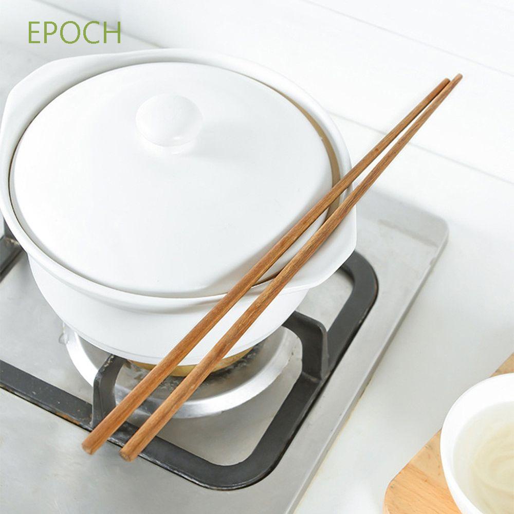 Đôi đũa gỗ dài 38cm dùng chiên thức ăn tiện dụng