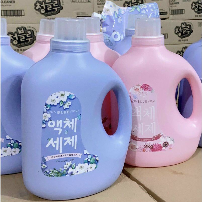 Nước Giặt BLUE Hàn Quốc Chính Hãng Can 2kg- Siêu Thơm
