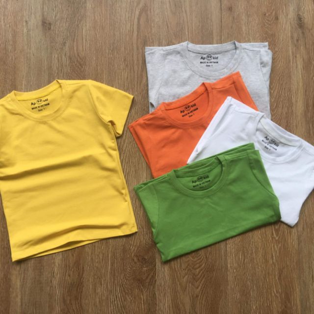 Combo 6 áo thun cổ tròn cho bé