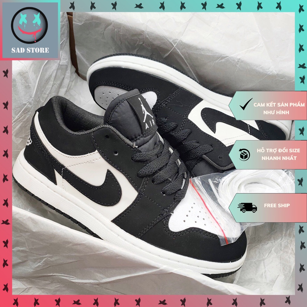 Giày Jordan Cổ Thấp Nam Nữ, Giày Sneaker Thể Thao Panda Full Box Free Ship Toàn Quốc