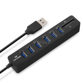 ☪top☪ jdl-hsd8 usb hub combo splitter 3/6 ports optional usb 2.0 high speed mini 2 in 1 sd tf card reader
