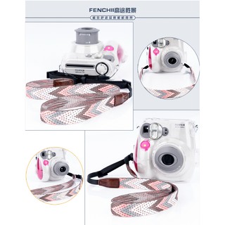 Dây đeo máy ảnh phim thổ cẩm bản nhỏ  mirrorless 2,5cm