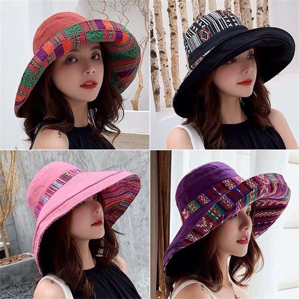 CACTU Mũ Bucket Phong Cách Boho