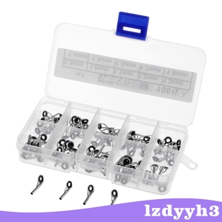 Bộ 100 khoen dẫn hướng cần câu 10 kích cỡ