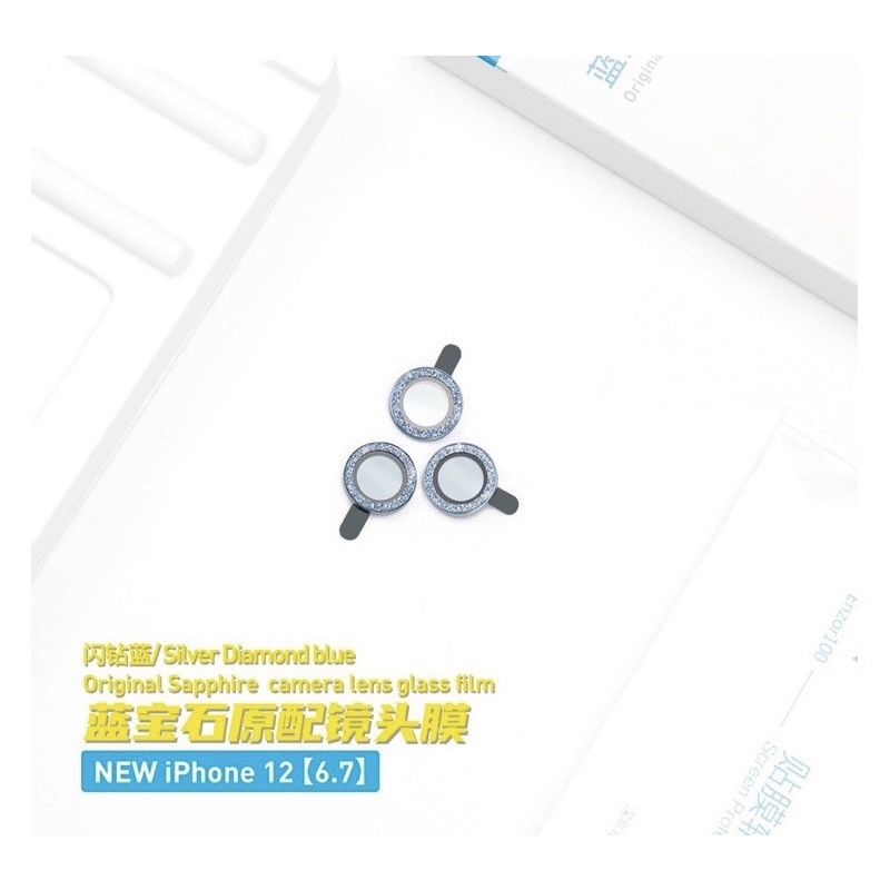 Combo 3 mắt dán camera Iphone 14, 14 Pro, 14 Pro max, 13 Pro Max, 13,13 Pro,12 pro max/12 pro/11 pro max đính đá Kuzoom