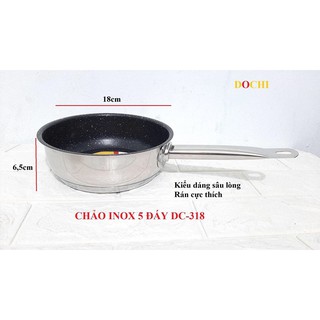 HN Chảo inox 5 đáy dochi