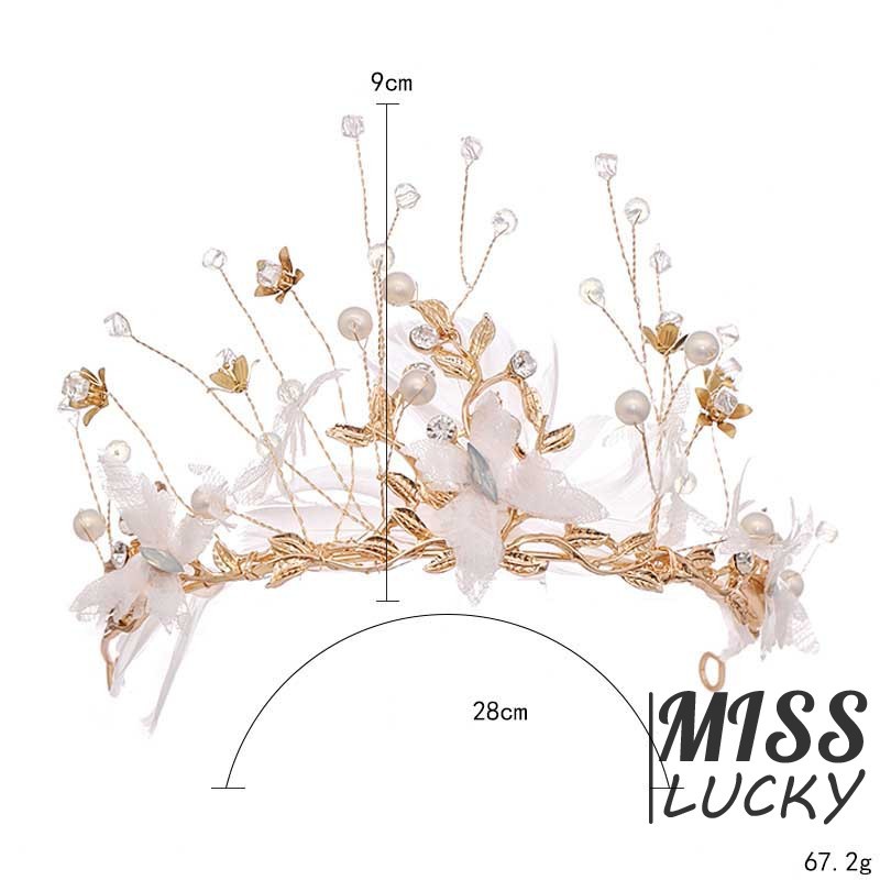 Vương miện cài tóc thời trang thanh lịch dành cho cô dâu