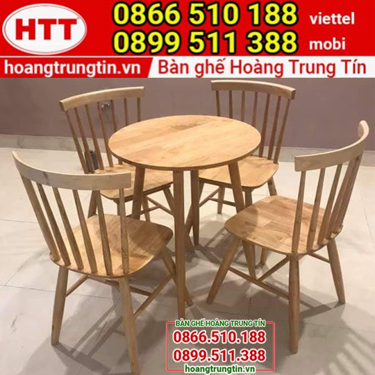 Bàn ghế gỗ cafe thanh lý [Giá Rẻ] tại xưởng sản xuất trực tiếp Hoàng Trung Tín
