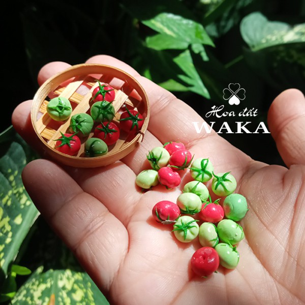 Mô hình 2 Trái Cà Chua Mini- Rau Củ Quả Mini 1/12