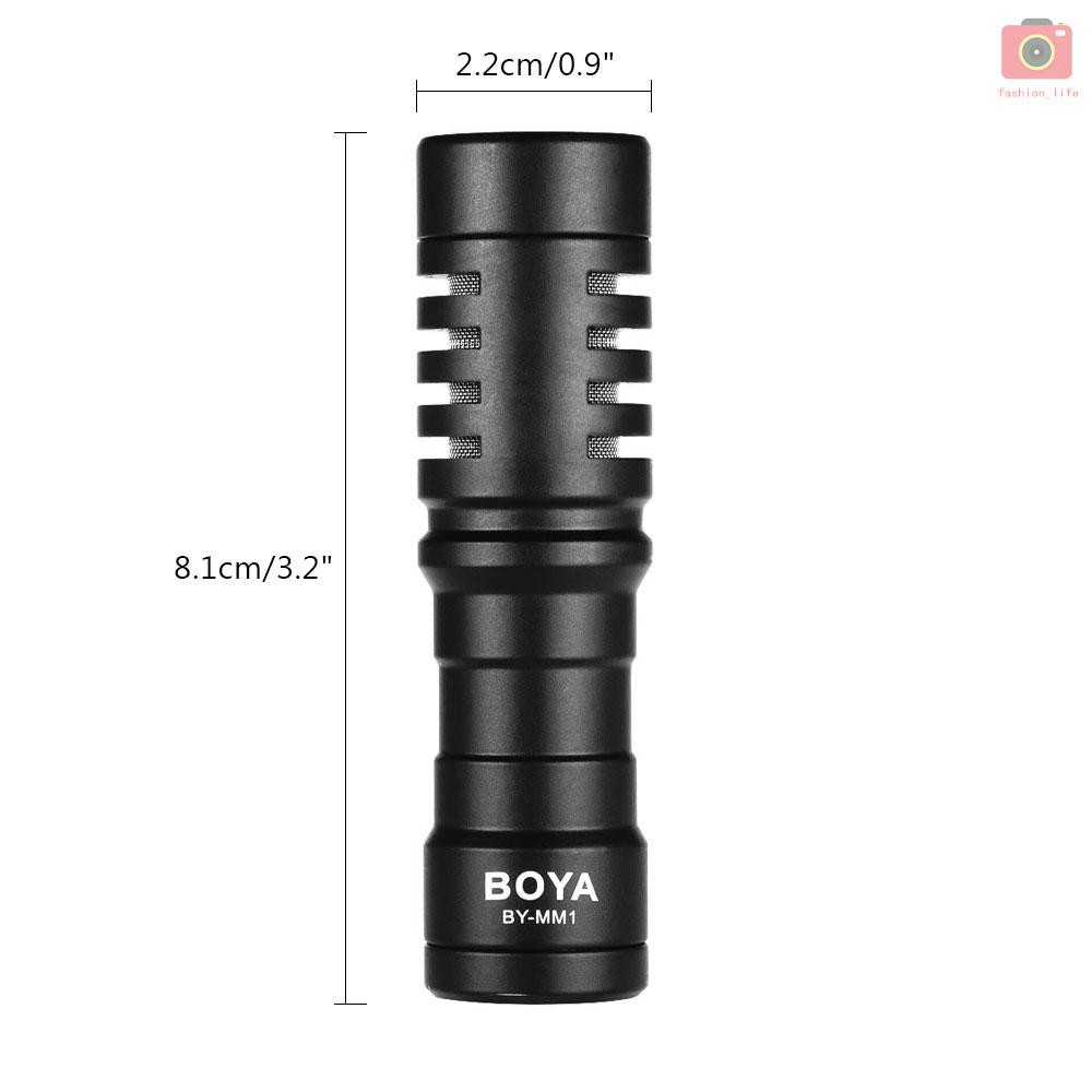 Micro Boya By-Mm1 Mini 3.5mm Cho Máy Ảnh Điện Thoại Iphone 6/6plus Samsung Huawei Sony