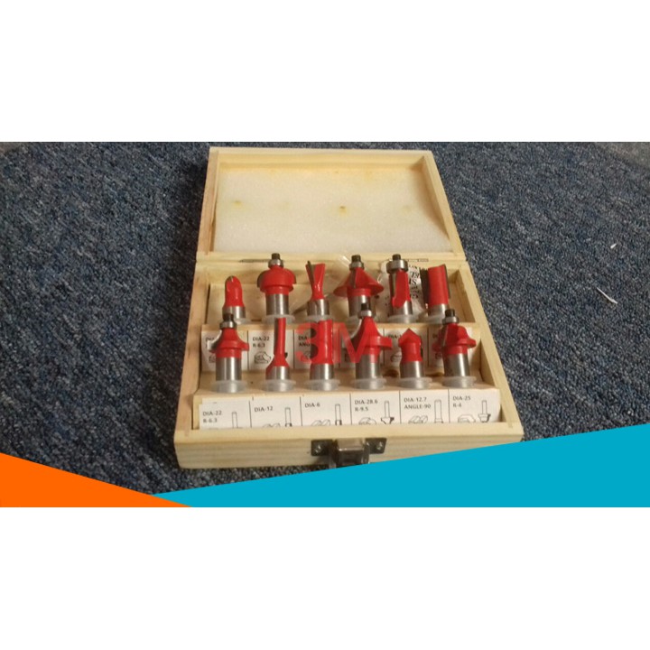 Bộ Mũi Soi Gỗ Đa Năng Gồm 12 Mũi (Mũi Đánh Phay)