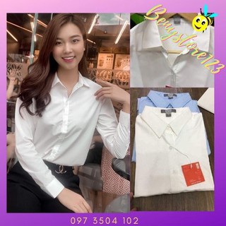 Áo Sơ Mi Nữ Dài Tay Chất Cotton 💖𝑭𝑹𝑬𝑬𝑺𝑯𝑰𝑷💖 Áo Công Sở Nữ Đẹp