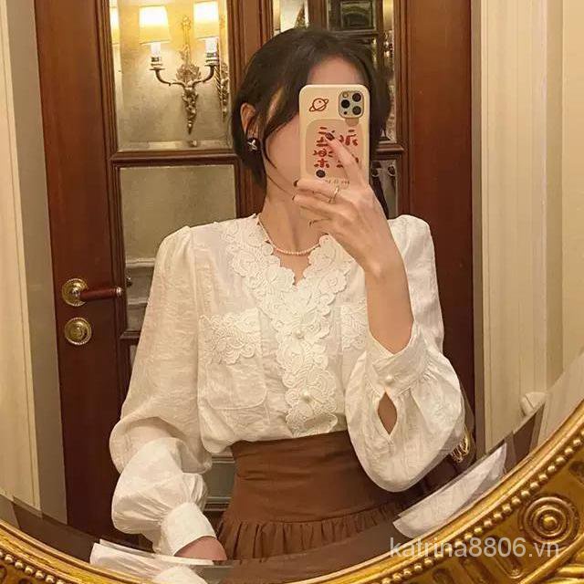 Set áo sơ mi và chân váy lưng cao thời trang quyến rũ dành cho nữ