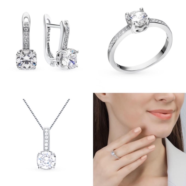 Khuyên tai nữ bạc 925 hãng Sunlight sản xuất tại Nga 🇷🇺