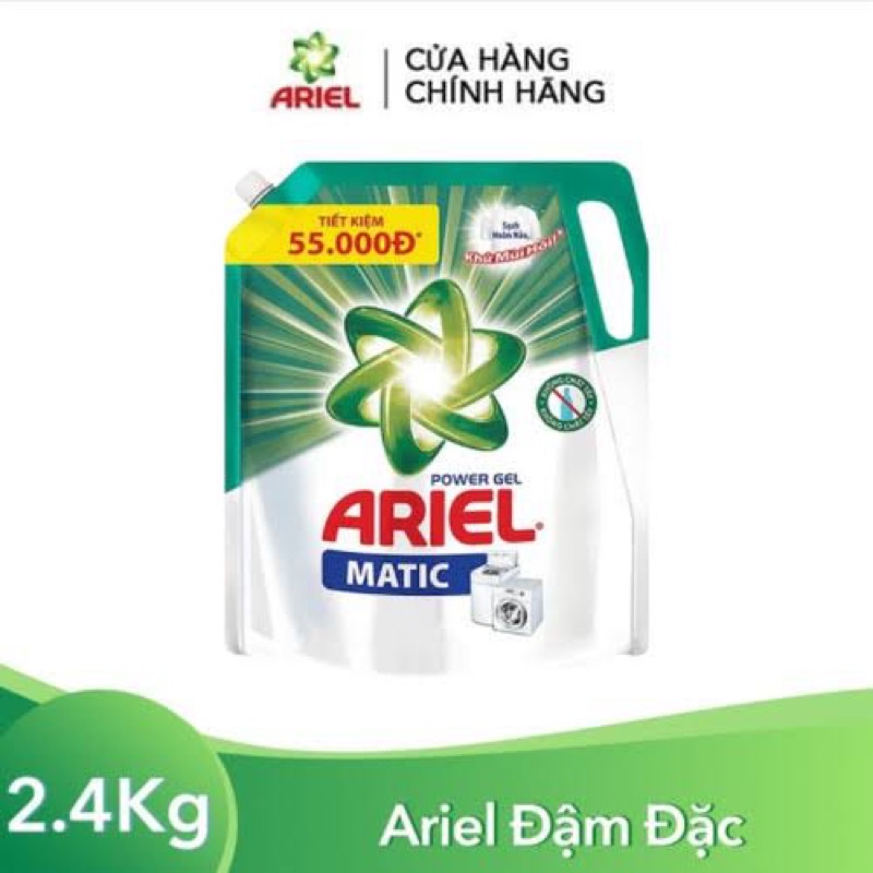 Combo 2 Nước Giặt Ariel Đậm đặc (2.4kg/gói)