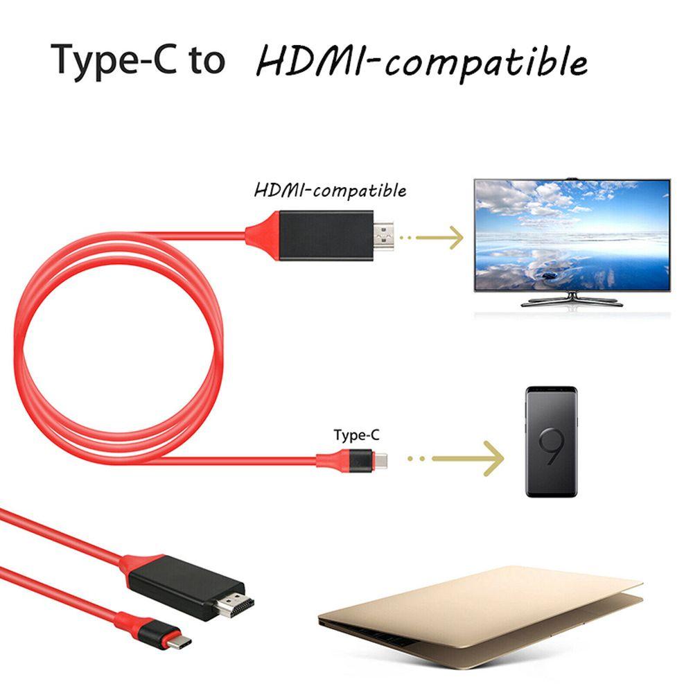 Cáp Chuyển Đổi USB C 3.1 Sang HDMI 2m HD HDMI Có Thể Chuyển Đổi Type C Sang HD Cho Máy Tính
