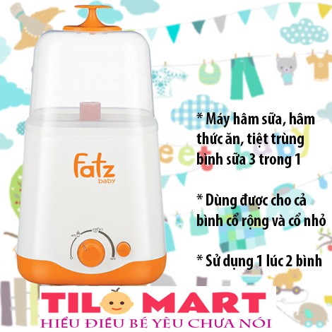 Máy hâm sữa/ tiệt trùng bình sữa cổ rộng FATZ FB3012SL