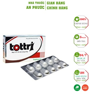 Viên uống Tottri  ⚡ CAM KẾT CHẤT LƯỢNG ⚡ Hổ Trợ Người Bị Trĩ