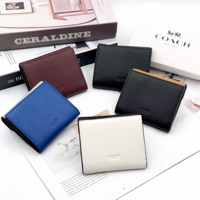 💖 VÍ COACH NGẮN DA THẬT 💖