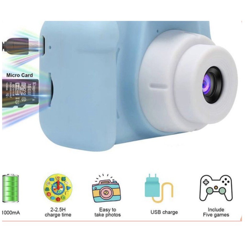 MÁY ẢNH KỸ THUẬT DSRL MINI CHO BÉ + tặng thẻ 16GB  | BigBuy360 - bigbuy360.vn