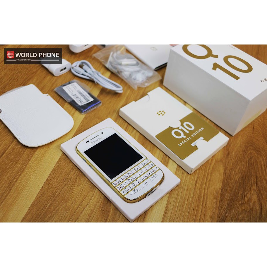 [Mã ELMSDAY giảm 6% đơn 2TR] Điện thoại BlackBerry Q10 Gold bản đặc biệt Mới nguyên hộp Chính Hãng