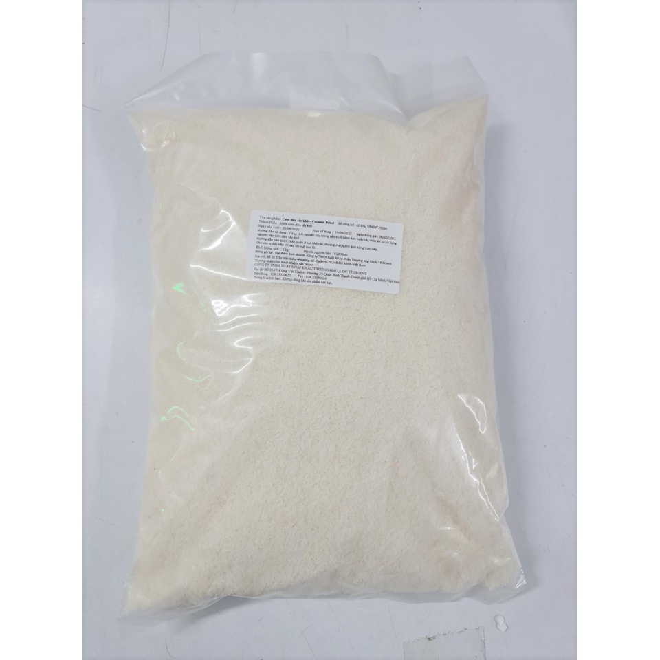 [GÓI 1 Kg] CƠM DỪA SẤY KHÔ [VN] ORIENT Coconut Dried (ort-hk)