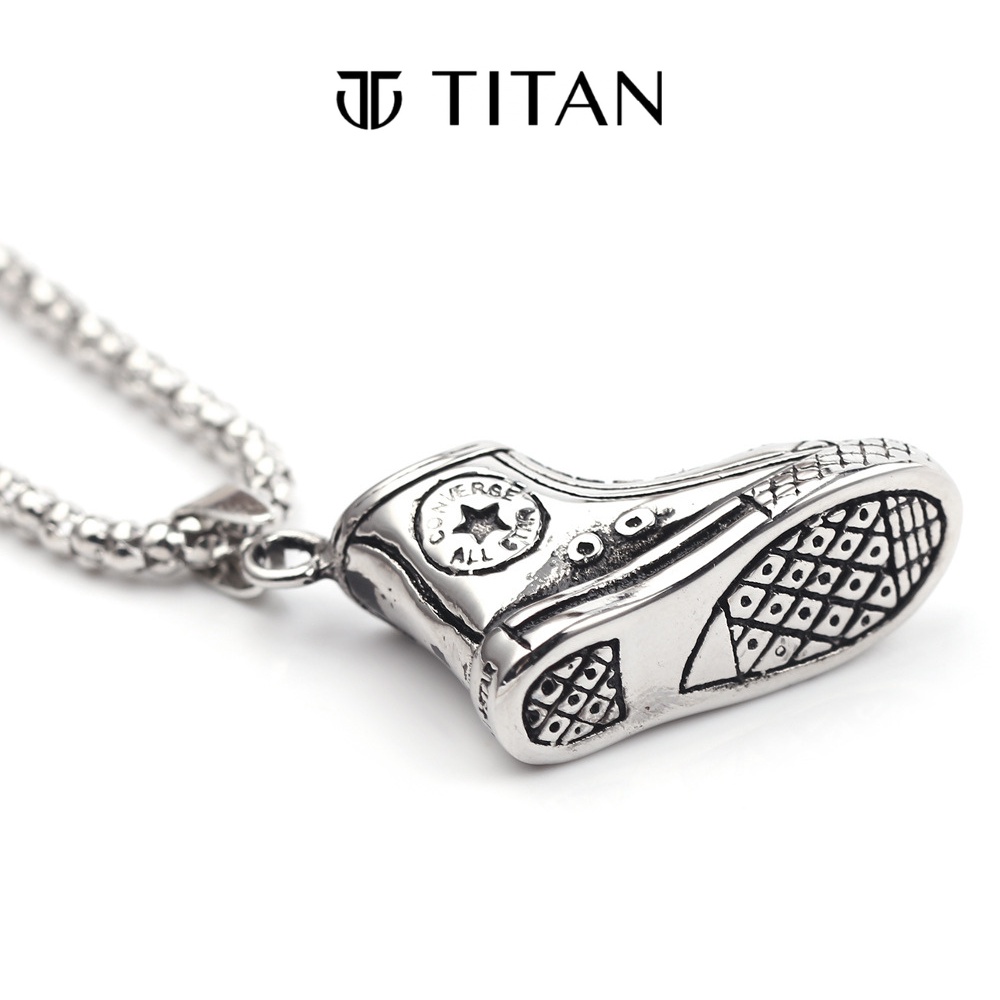 Dây chuyền nam nữ Sneaker, vòng cổ đôi giày thời trang unisex thể thao cá tính màu đẹp như bạc 925, phụ kiện TITAN Shop