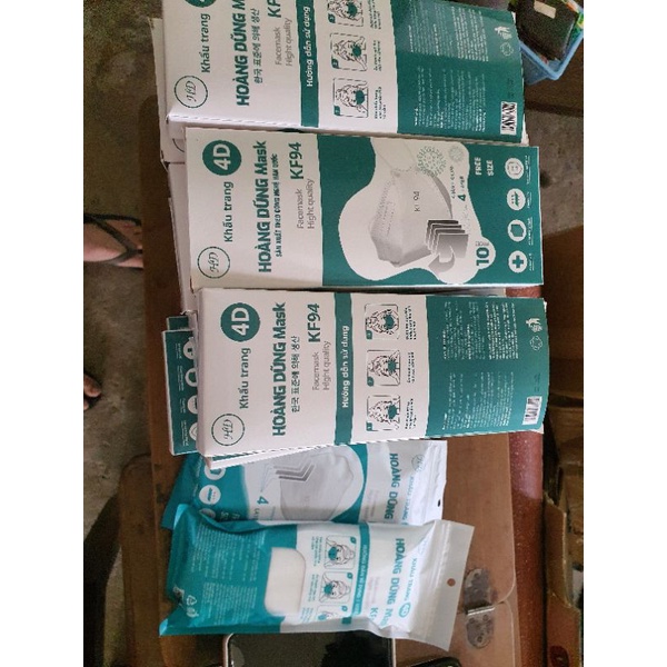 (HỘP/GÓI 10 CÁI)KHẨU TRANG Y TẾ KF94 HOÀNG DŨNG