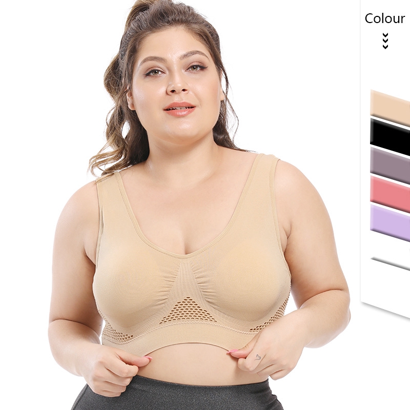 Áo Ngực Thể Thao Không Gọng Không Đường May Cỡ Lớn 50-115kg