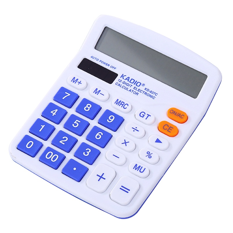 Máy Tính Kỹ Thuật Số Chuẩn IOR 1 Cái Với Pin Màn Hình LCD 12 Chữ Số Cho Máy Tính Thông Minh Calc