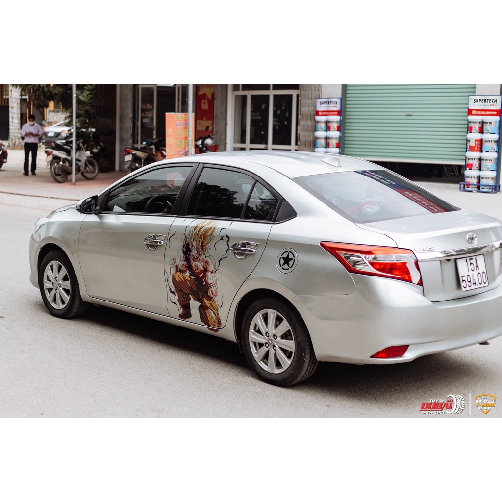 Nhân vật 7 viên ngọc rồng_Decal dán xe