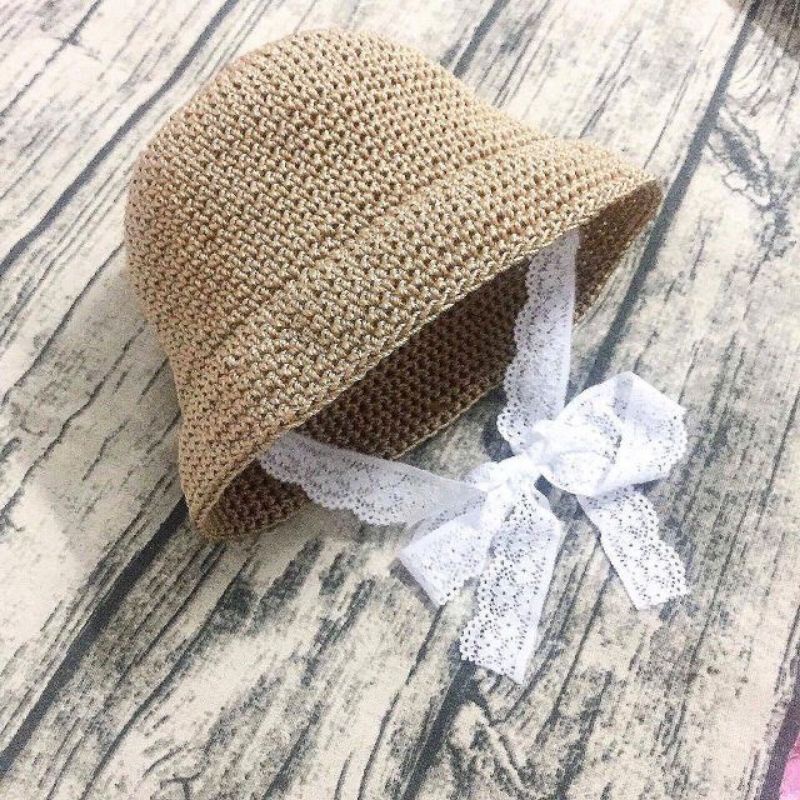 Mũ Cói Phong Cách Hàn Quốc Cho Bé Trai- Bé Gái Đáng Yêu. Có dây buộc ❤❤❤