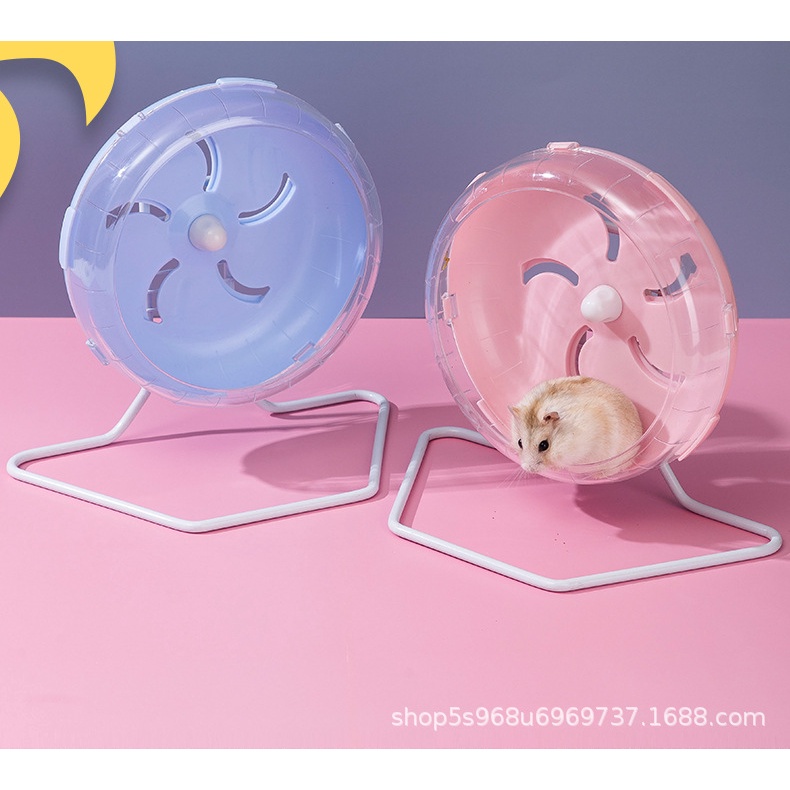 Bánh Xe Chạy Màu Vàng Đồng 17/21cm Nhiều Màu Sắc Trang Trí Lồng Chuột Hamster Chạy Bộ