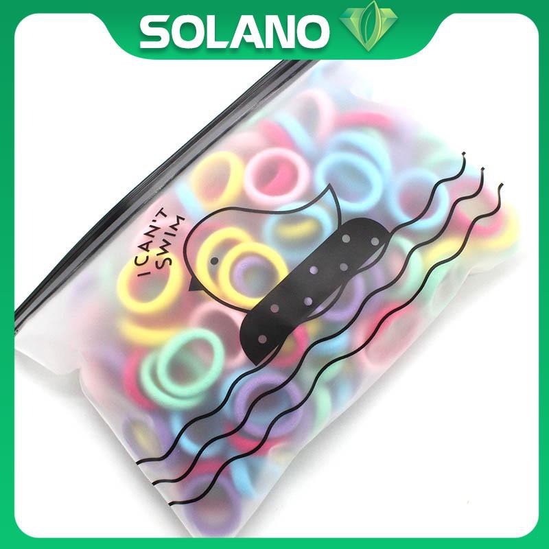 50 Dây buộc tóc SOLANO dây chun buộc tóc nỉ co giãn nhiều màu sắc thời trang phong cách Hàn Quốc cho nữ FAH-001309