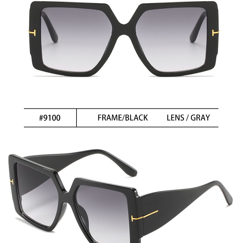 Kính mát gọng vuông phong cách vintage cho nam và nữ