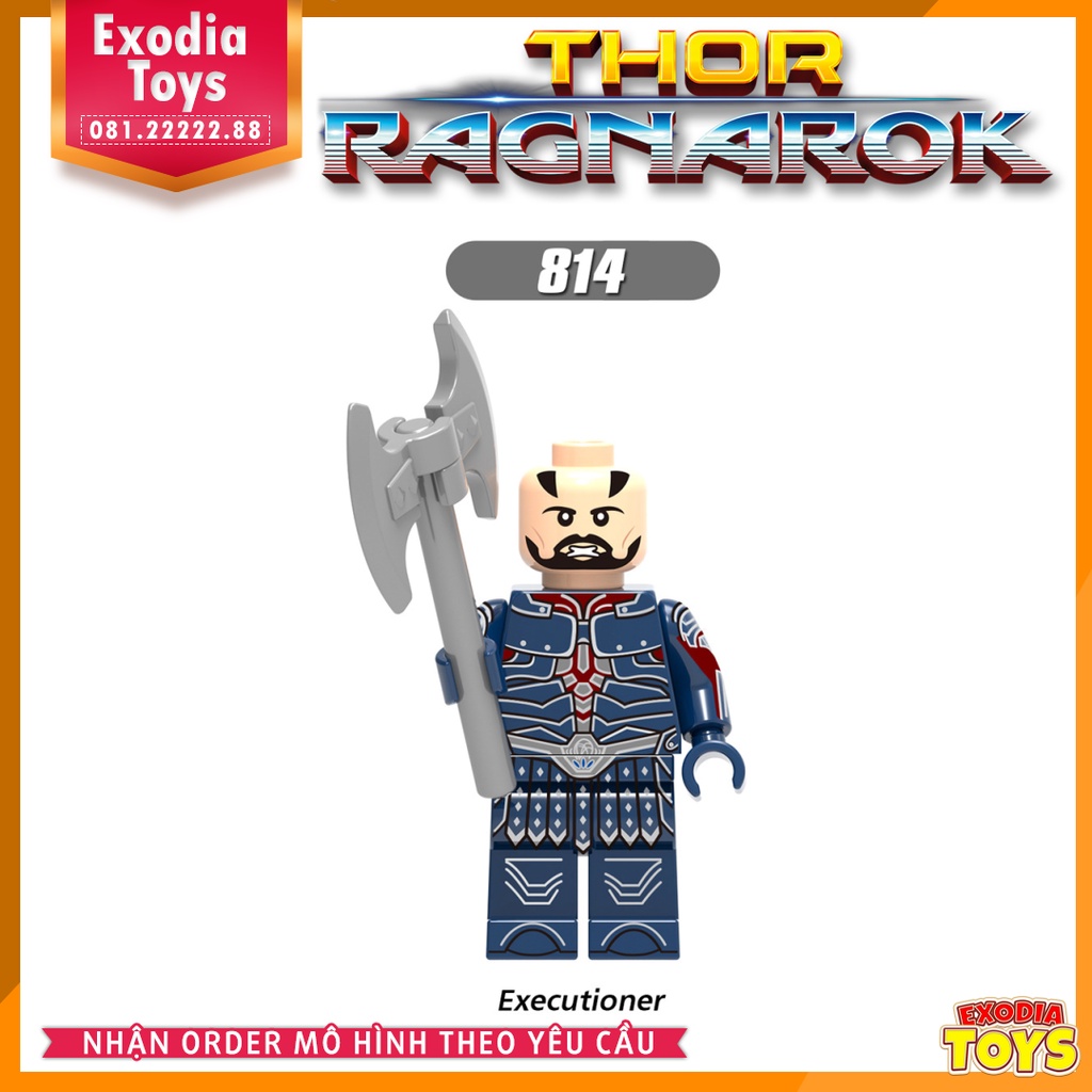 Xếp hình Minifigure Siêu Anh Hùng Marvel Thor Tận Thế Ragnarok - Đồ Chơi Lắp Ghép Sáng Tạo - XINH 0185