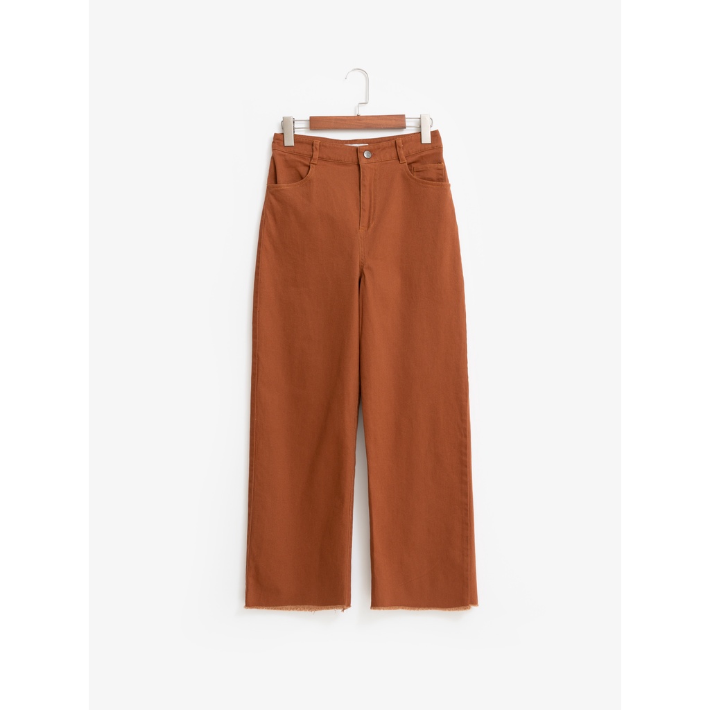 Quần culottes jean color mềm ống suông rộng nhiều màu MADELEN
