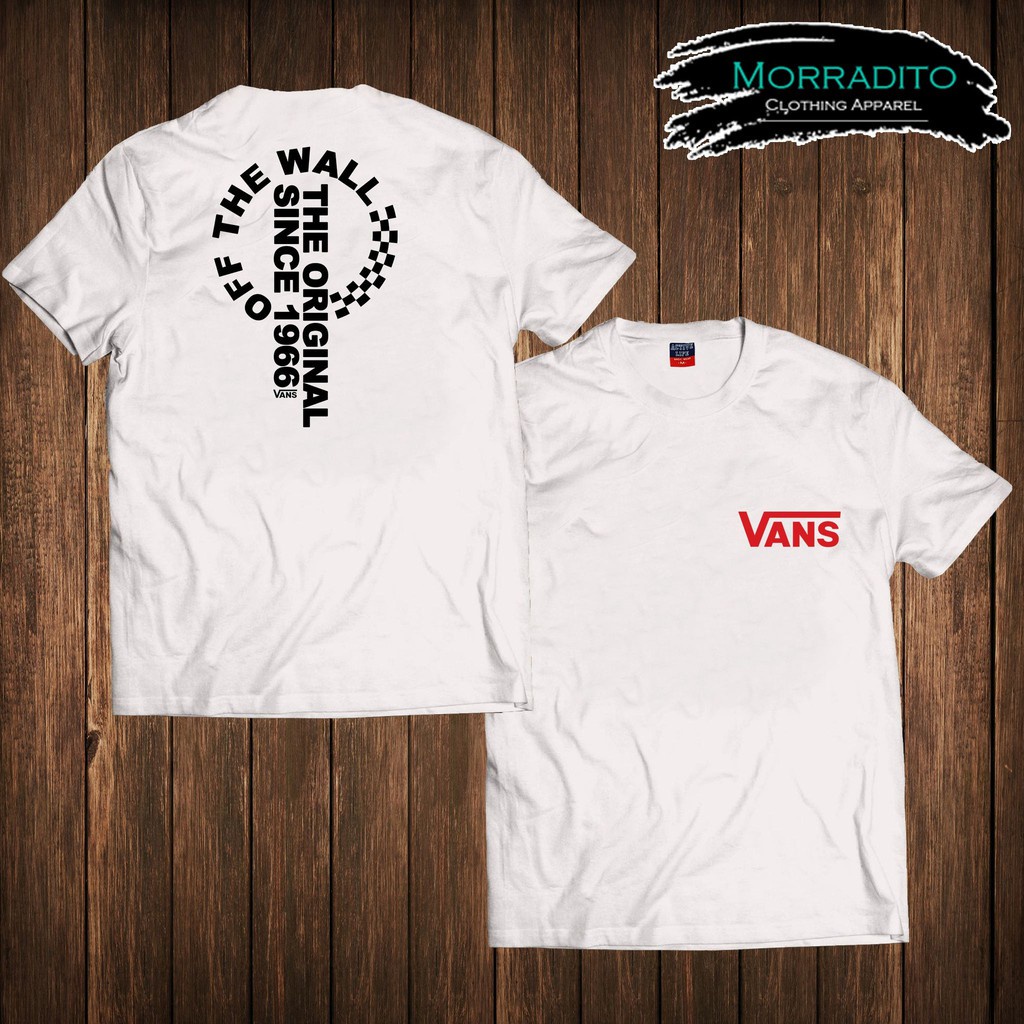 Áo Thun Cotton Ngắn Tay In Chữ Vans Thời Trang Năng Động