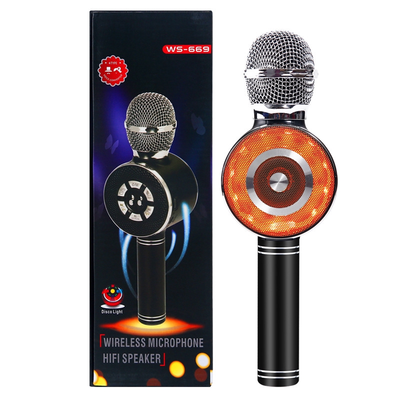 Micro hát karaoke không dây WS669 cầm tay hát hay nhất hiện nay [NBWS-669]