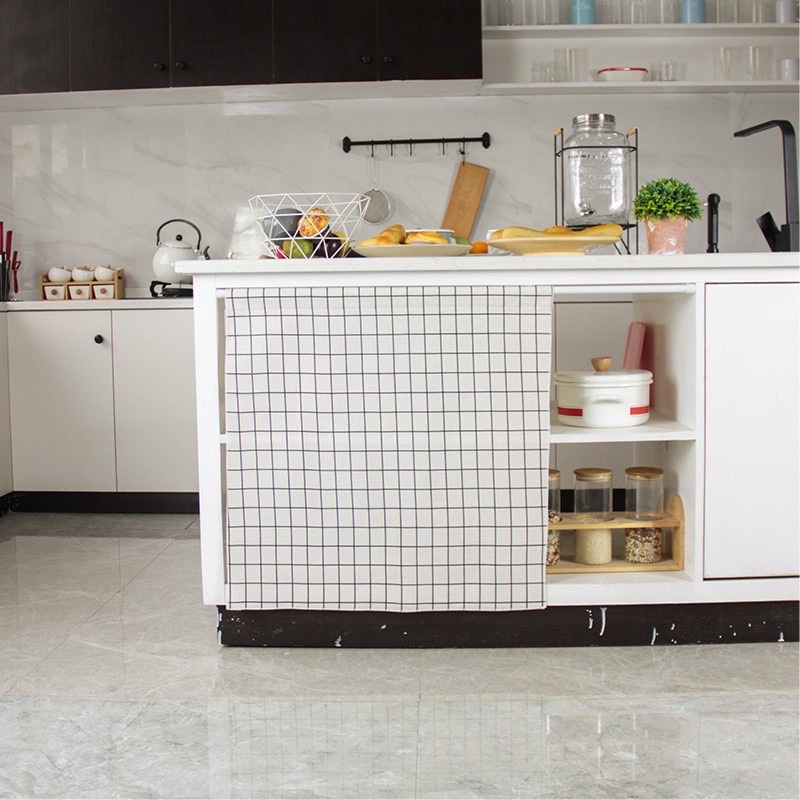 Rèm Dán Tủ Bếp Cửa Sổ Rèm Che Tiện Lợi Hoạ Tiết Caro, Con Vật, Hoa Lá