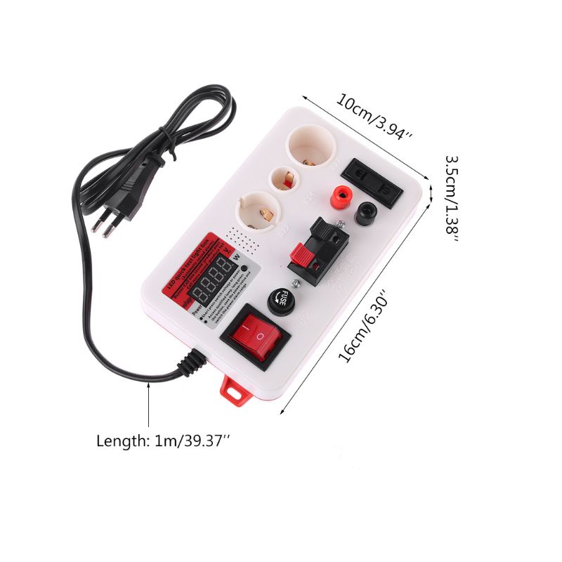 Thiết Bị Kiểm Tra Điện Áp Nhanh Có Màn Hình LED Hiển Thị Điện Áp 220V Phích Cắm EU
