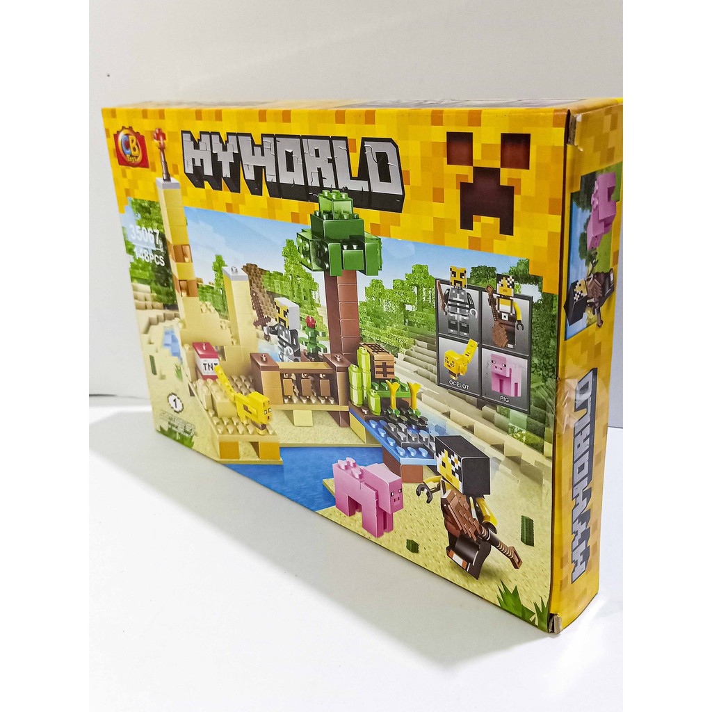 [Freeship] MineCraft Lego MineCraft xây dựng thế giới My World 35067 140pcs khối C Giá Rẻ Nhất Giá Rẻ Tận Xưởng