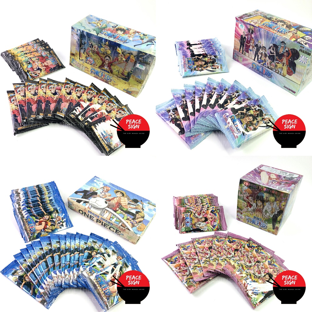 (LT - FULL BOX) Hộp ảnh thẻ ONE PIECE Đảo Hải Tặc card nhân phẩm gacha anime chibi nhiều mẫu