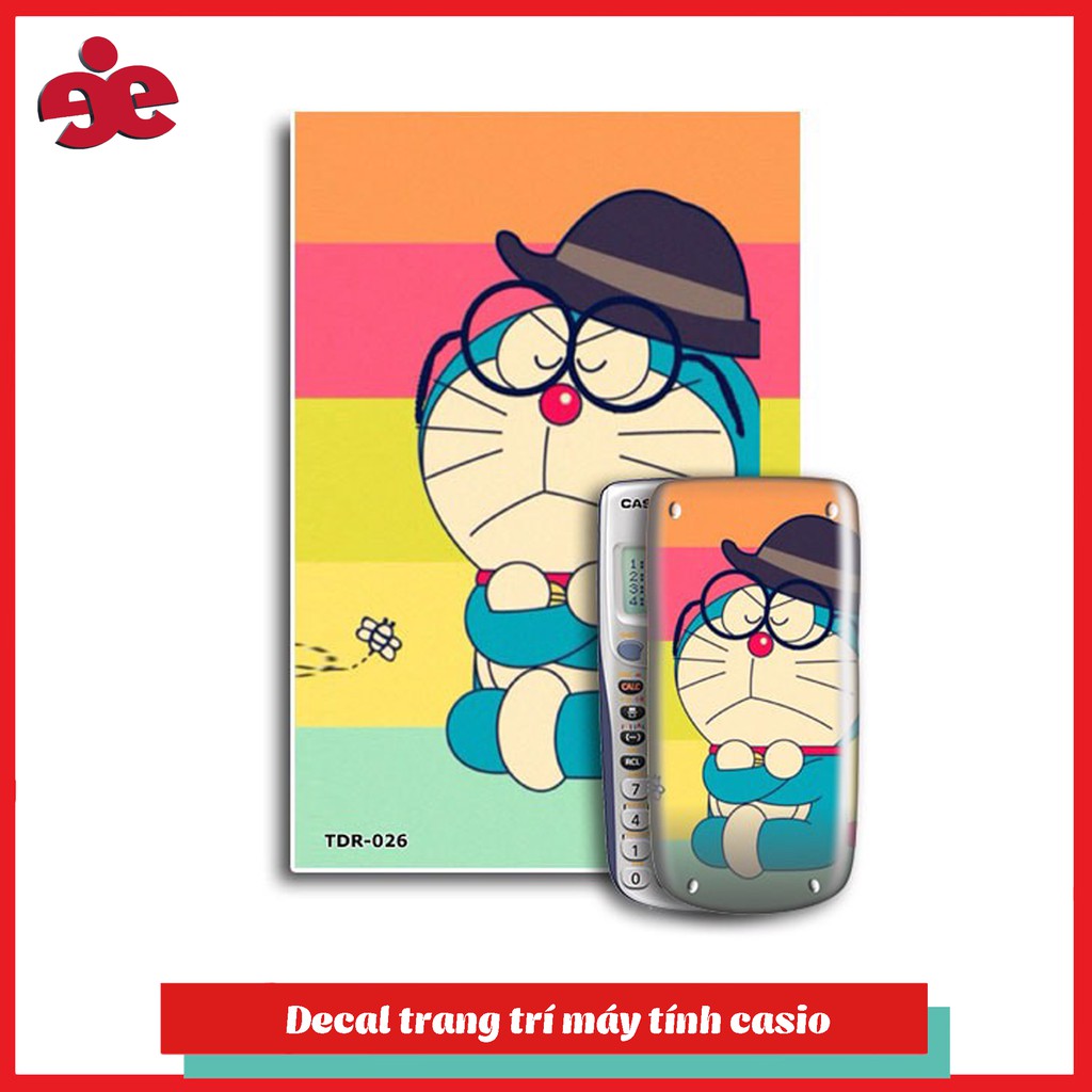 Decal trang trí máy tính casio 570,580 - TDR-026