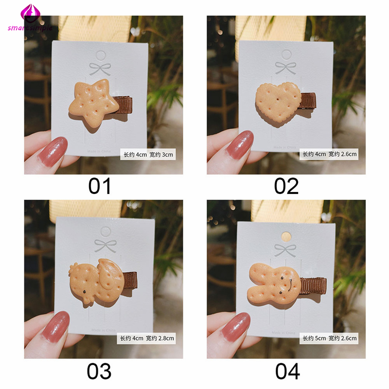 Kẹp Tóc Hình Bánh Quy Dễ Thương Cho Nữ
